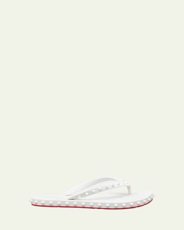Loubi Donna Spike Red Sole Flip Flops